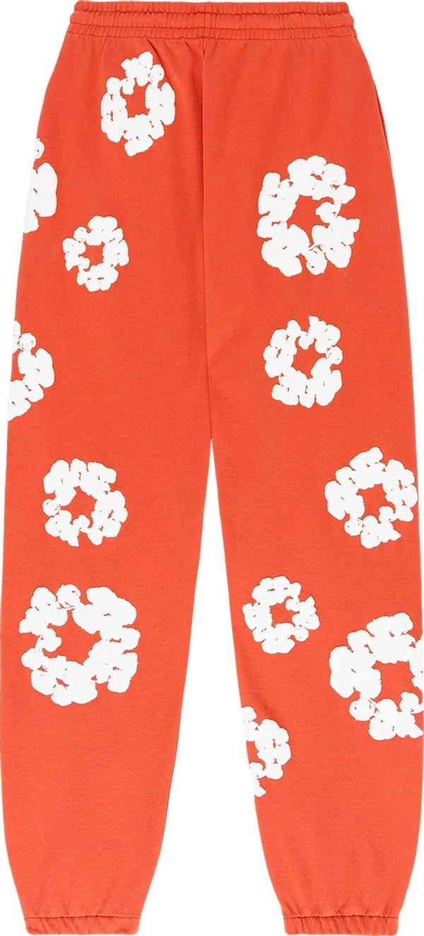 Denim Tears Cotton Wreath Sweatpants 'Orange'