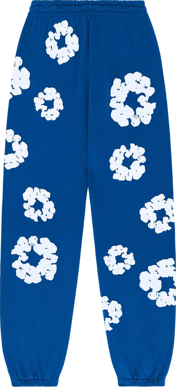 Denim Tears Cotton Wreath Sweatpants 'Blue'