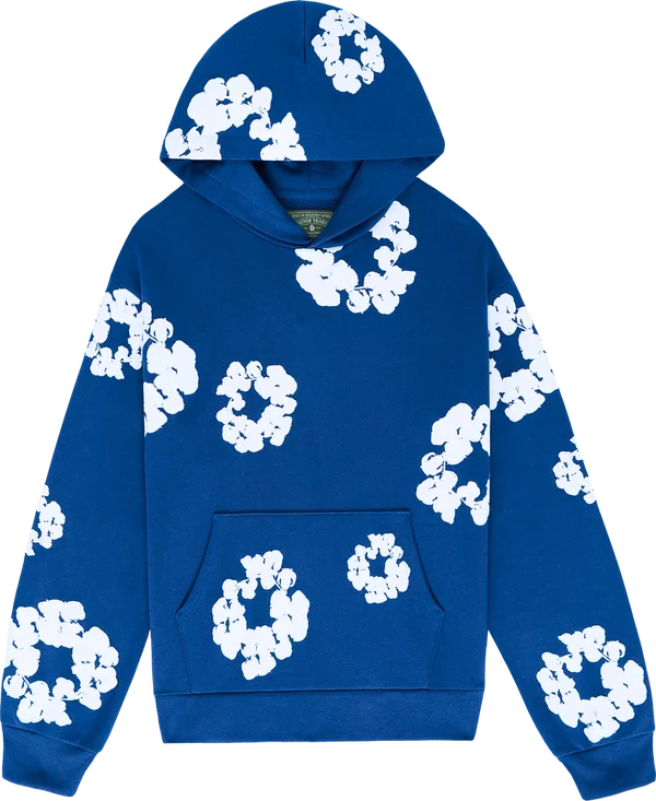 Denim Tears Cotton Wreath Hoodie 'Blue'