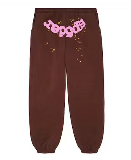 Sp5der Web Sweatpants 'Brown'