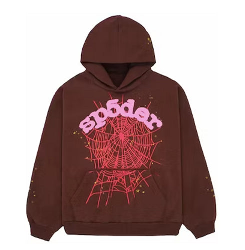 Sp5der Web Hoodie 'Brown'