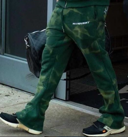 Retrovert Flare Pants 'Dark Green'