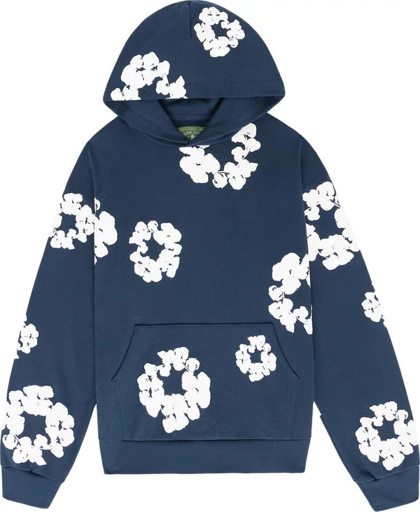 Denim Tears Cotton Wreath Hoodie 'Navy'