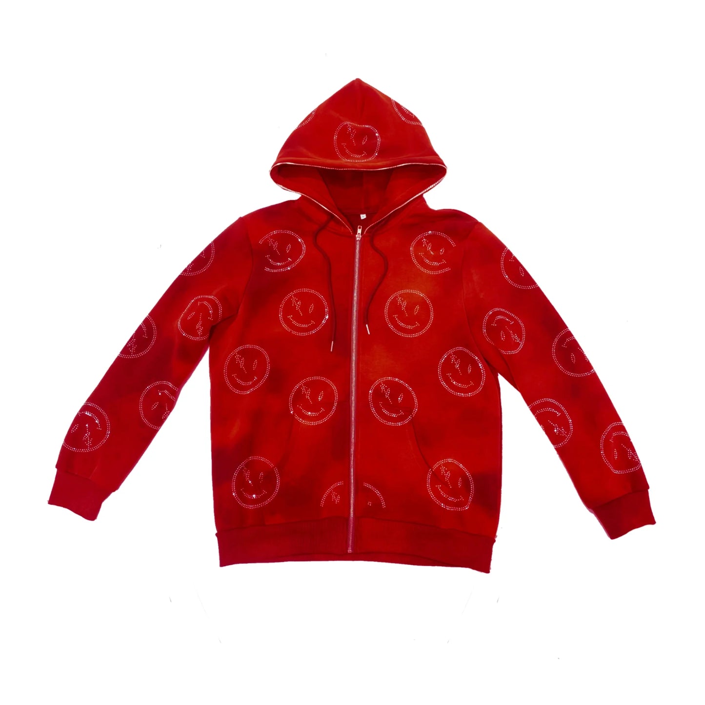 Retrovert Smiley Zip-Up 'Red'