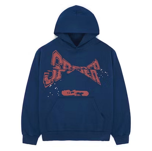 Sp5der SP5 Hoodie 'Navy'