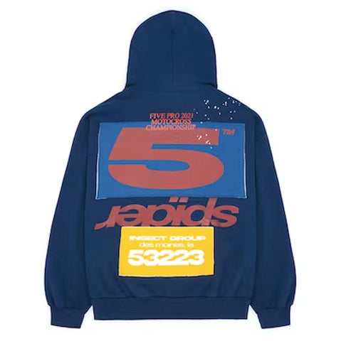 Sp5der SP5 Hoodie 'Navy'