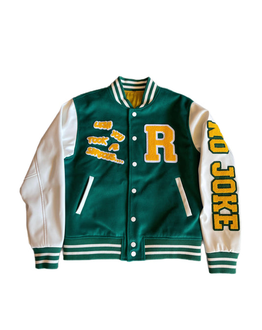 Ricco Gioventu No Joke Varsity Jacket 'Green'