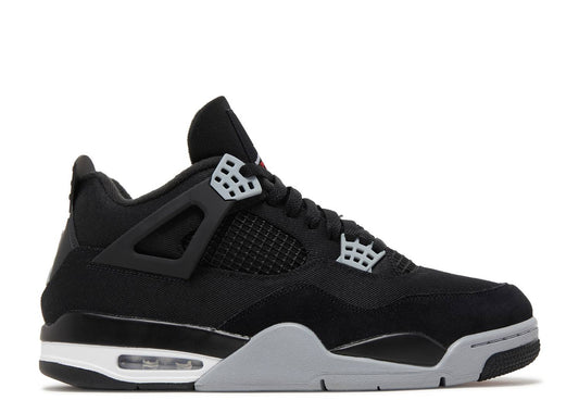 Air Jordan Retro 4 'Black Canvas'